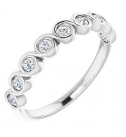 14K White 1/4 CTW Diamond Anniversary Band - 1235946021P