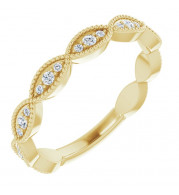14K Yellow 1/5 CTW Diamond Anniversary Band - 123093601P