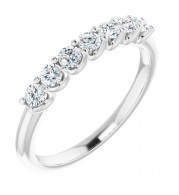 14K White 3/8 CTW Diamond Anniversary Band - 1236586016P