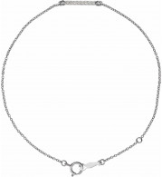 14K White .07 CTW Diamond Bar 6 1/2-71/2 Bracelet - BRC7716000P