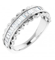 14K White 5/8 CTW Diamond Channel-Set Anniversary Band - 123694600P