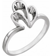 14K White Freeform Remount Ring - 537120387P
