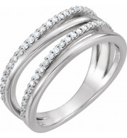 14K White 1/4 CTW Diamond Ring - 123138600P