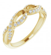 14K Yellow 1/4 CTW Diamond Anniversary Band - 1227826001P