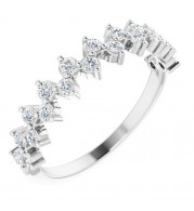 14K White 3/8 CTW Diamond Anniversary Band - 123857600P