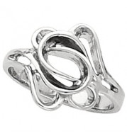 14K White Freeform Ring - 535313610P