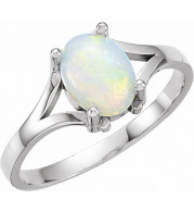 14K White Opal Ring - 765370000P
