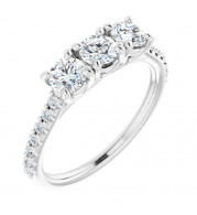 14K White 9/10 CTW Diamond Anniversary Band - 1235896000P