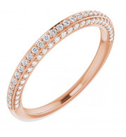 14K Rose 1/3 CTW Diamond Anniversary Band - 123776602P