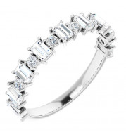 14K White 7/8 CTW Diamond Anniversary Band - 1236296065P