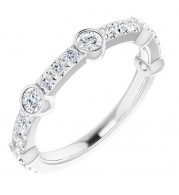 14K White 3/4 CTW Diamond Anniversary Band - 123606600P