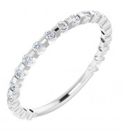 14K White 1/4 CTW Diamond Anniversary Band - 123208600P