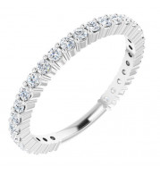 14K White 1/2 CTW Diamond Anniversary Band - 1236556004P