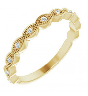 14K Yellow .07 CTW Diamond Anniversary Band - 124216601P