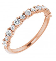 14K Rose 3/8 CTW Diamond Anniversary Band - 1236296024P