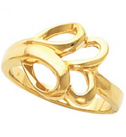 10K Yellow Freeform Ring - 5706105270P