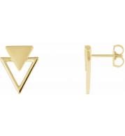 14K Yellow Geometric Earrings - 86914601P