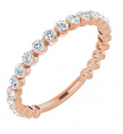 14K Rose 3/4 CTW Diamond Anniversary Band - 123013603P