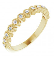 14K Yellow 1/8 CTW Diamond Anniversary Band - 123420601P