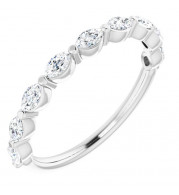14K White 1/2 CTW Diamond Anniversary Band - 123294604P