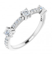 14K White 3/8 CTW Diamond Anniversary Band - 1241016004P