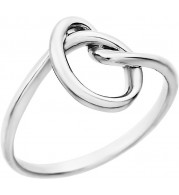 14K White Knot Design Ring - 861771000P