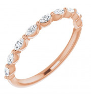 14K Rose 1/4 CTW Diamond Anniversary Band - 123294602P