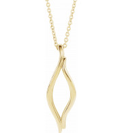 14K Yellow Freeform 16-18 Necklace - 86741601P
