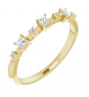 14K Yellow 1/6 CTW Diamond Anniversary Band - 124217601P