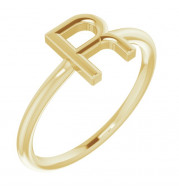 14K Yellow Initial R Ring - 51895204P