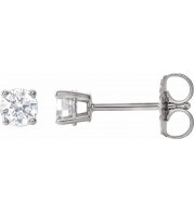 14K White 1/3 CTW Diamond Earrings - 187460055P