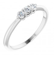 14K White 1/5 CTW Diamond Anniversary Band - 124005600P