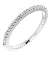 14K White 1/8 CTW Diamond Anniversary Band - 123194600P