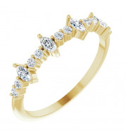 14K Yellow 1/3 CTW Diamond Anniversary Band - 124110605P