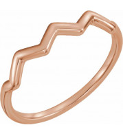 14K Rose Stackable Ring - 51655103P