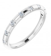 14K White 1/4 CTW Diamond Anniversary Band - 1235356000P