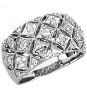 14K White 1/2 CTW Diamond Ring - 6662760001P