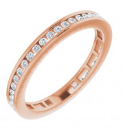 14K Rose 3/8 CTW Diamond Stackable Ring - 67402103P