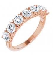 14K Rose 1 1/3 CTW Diamond Anniversary Band - 12286060016P