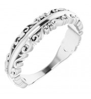 14K White Stackable Ring - 51699101P