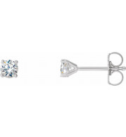 14K White 1/3 CTW Diamond 4-Prong Cocktail-Style Earrings - 297626008P