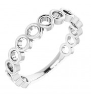 14K White Stackable Ring - 51702101P