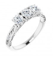 14K White 7/8 CTW Diamond Anniversary Band - 1233416004P