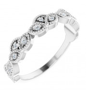 14K White 1/8 CTW Diamond Anniversary Band - 123546600P