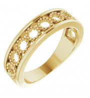 14K Yellow Geometric Stackable Ring - 51879102P