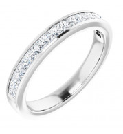 14K White 3/4 CTW Diamond Anniversary Band - 12298160096P