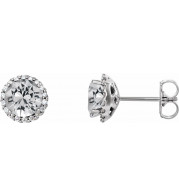 14K White 1/3 CTW Diamond Earrings - 86509680P