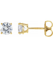 14K Yellow 1 CTW Diamond Earrings - 187470218P