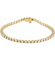 14K Yellow 2 1/8 CTW Diamond Line 7 Bracelet - 60871209512P