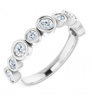 14K White 3/4 CTW Diamond Anniversary Band - 1236356033P